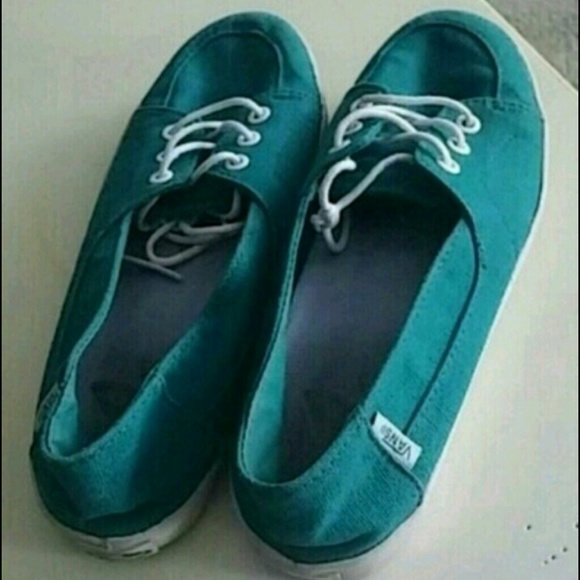 Teal Surf Sider Vans