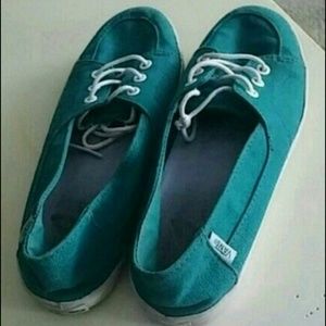 Teal Surf Sider Vans