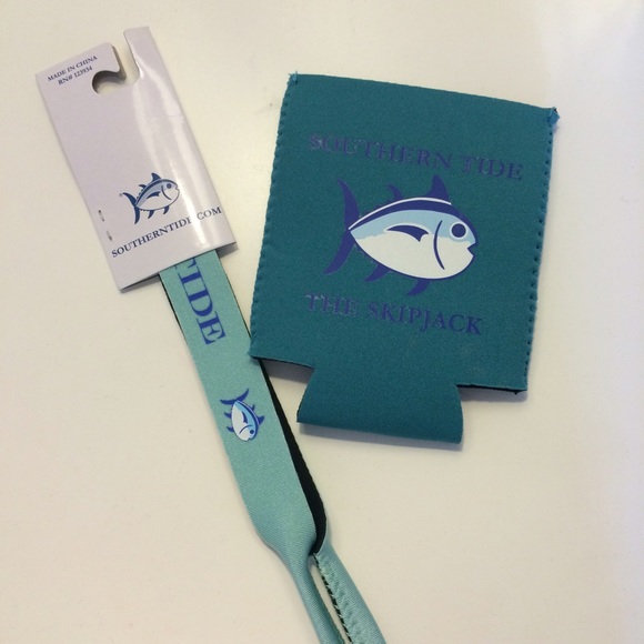 Southern Tide koozie and croakies