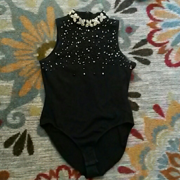Beaded body suit