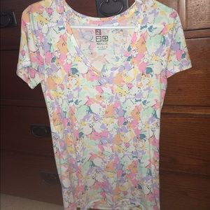 Floral v-neck