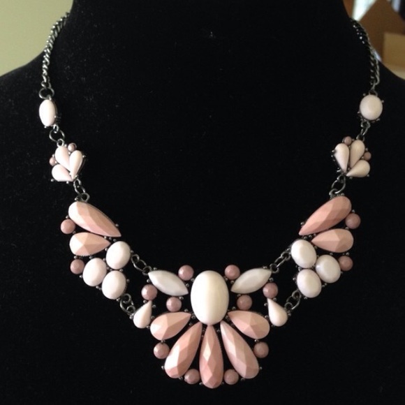 Pink and Ivory Statement Necklace - Picture 3 of 3