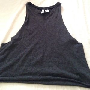 Dark Grey sleeveless top H&M