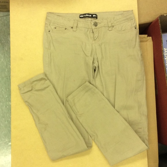 Skinny Etroit Dark Cream Skinnies - Picture 1 of 1