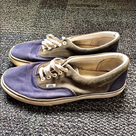 Vans Blue/grey low top men's vans size 10.5