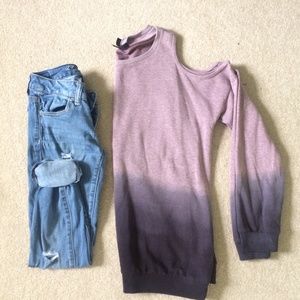 Topshop ombré sweater
