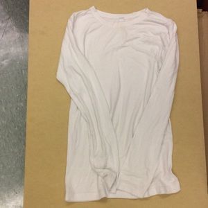 "Lemon" White Long Sleeve Cotton Shirt