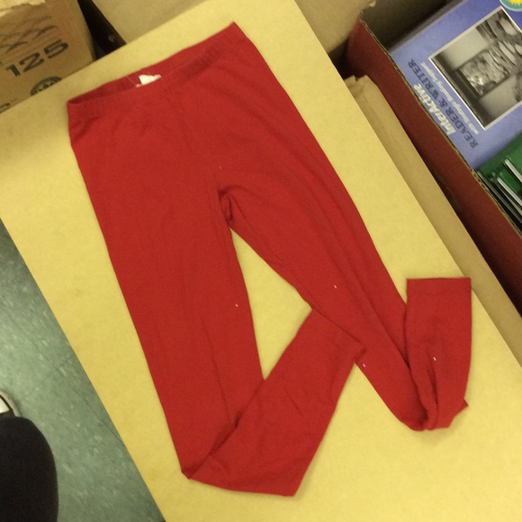 Red leggings - Picture 1 of 1