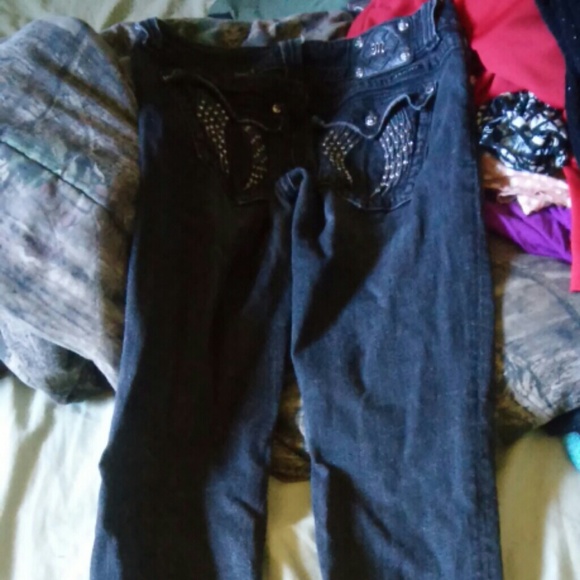 Miss Me Size 31 Black Skinny Jeans