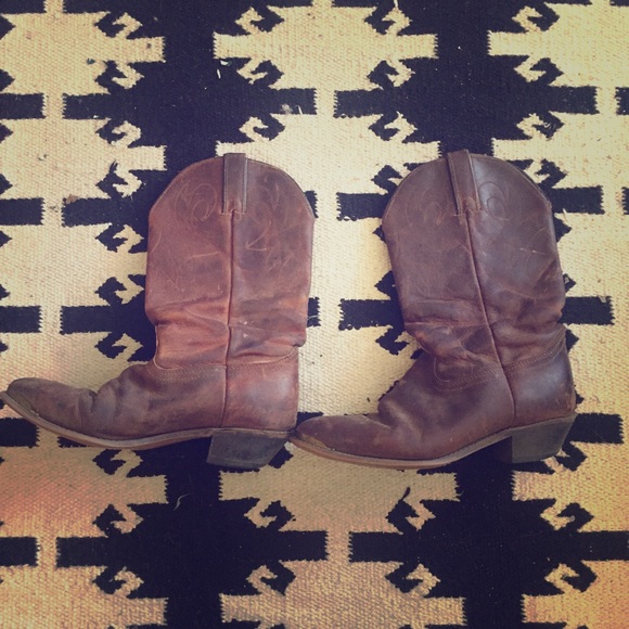 Vintage Durango leather cowboy boots