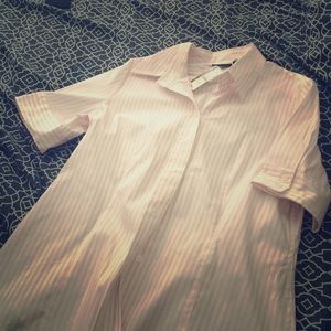 Pin striped button up size XL