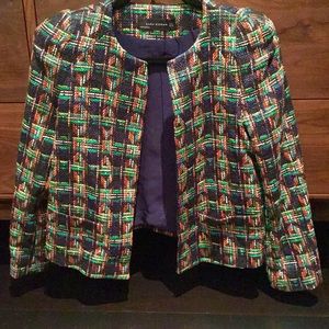 New Zara Women Multicolor Woven Jacket - Medium