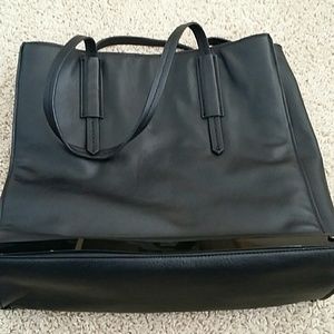 zara black tote