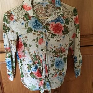 Charlotte Russe flower top