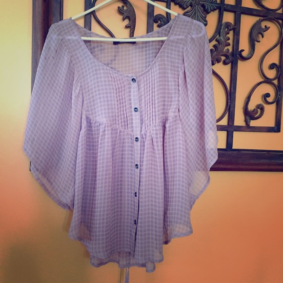 Bohemian mauve top