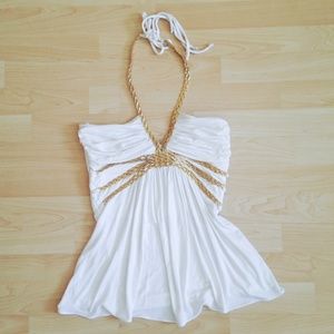 SKY Gold Chain Halter