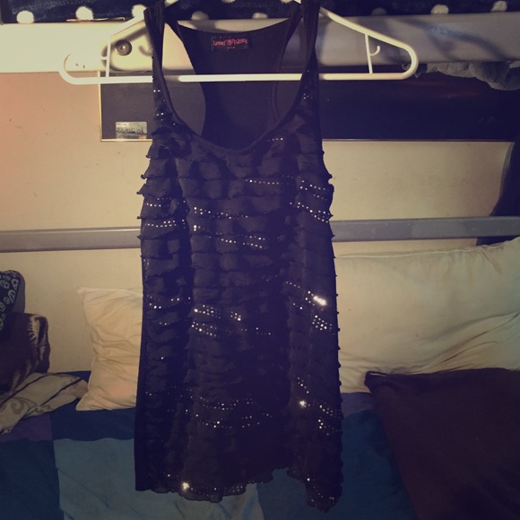 Sparkly black shirt
