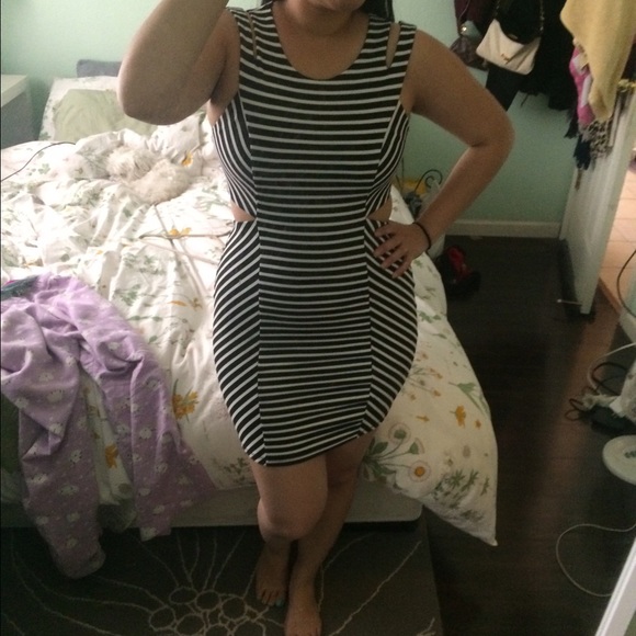 Black and white dress