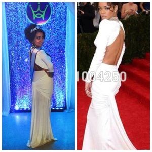 Formal gown with open back