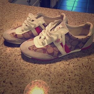 Authentic trendy Coach tennis shoes!