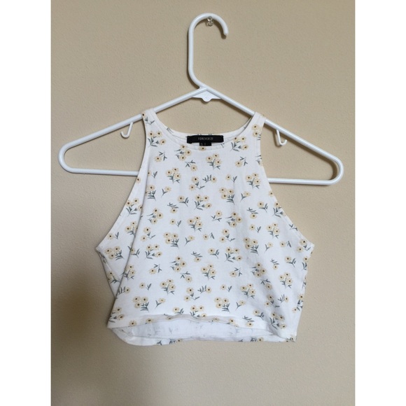 Forever 21 floral crop top