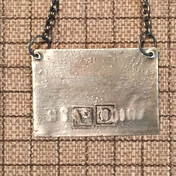 WHICH PATH Etched metal necklace AWESOME! - Picture 4 of 4