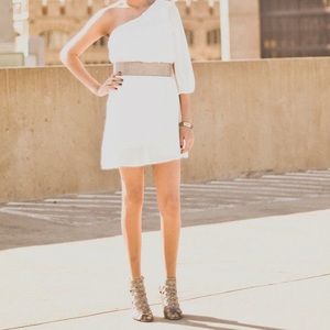 Lulus off shoulder white dress
