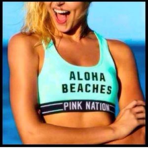 Large pink nation sports bra!