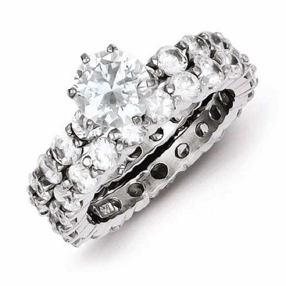 2 Piece Wedding Set Ring