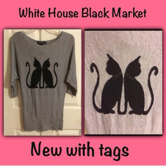 🎉HP🎉WHBM NWT RARE cat sweater XS - Picture 4 of 4