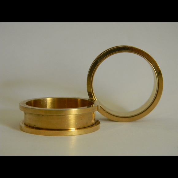 Jewelry - 1 1/4 inch double flair steel plugs