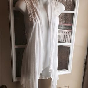 Rue21 vest white cream wore once.