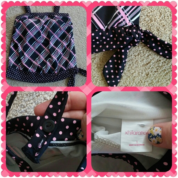 Plaid tankini top