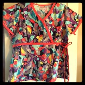 Koi Ladies scrub top