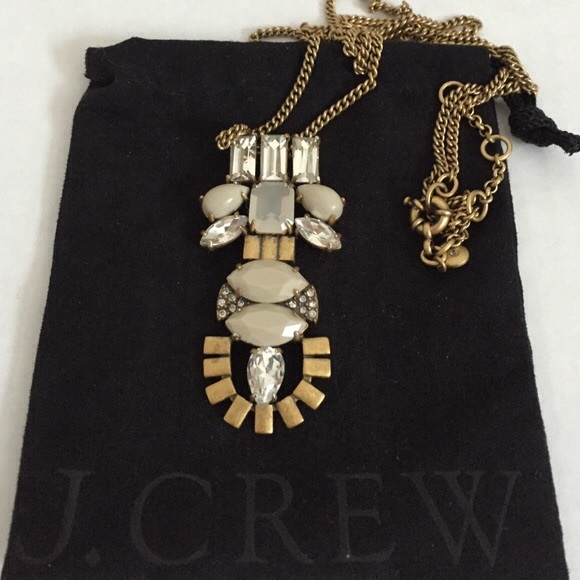 J Crew Jewelry - J CREW STONE and CRYSTAL NECKLACE