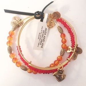 Alex and Ani Calla Lily Bangle Set