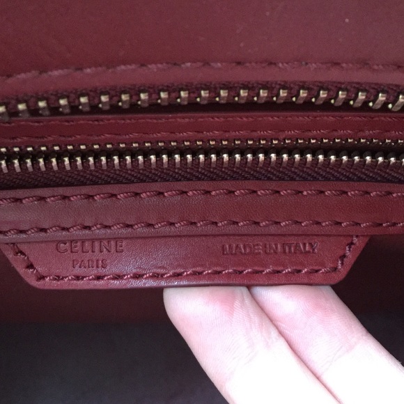 Celine shoulder mini luggage bag in Rust - Picture 3 of 4