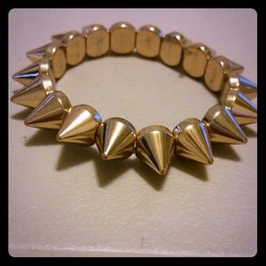 Gold spiked bracelet