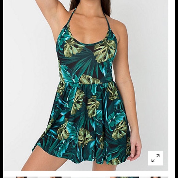 Jungle print figure skater dress