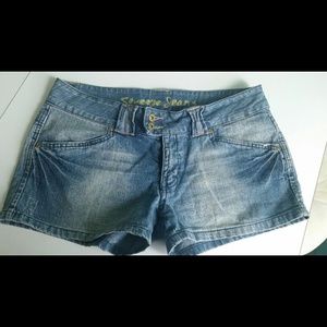 Denim shorts