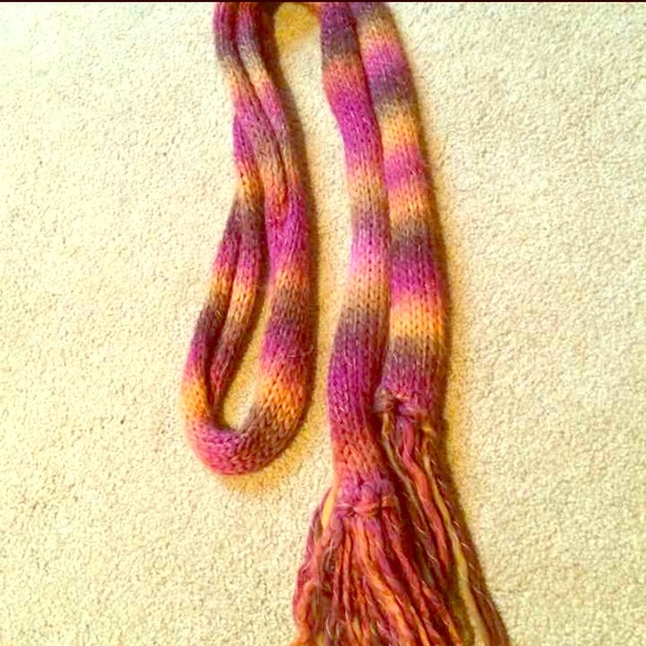 Scarf Pink, Yellow, Brown