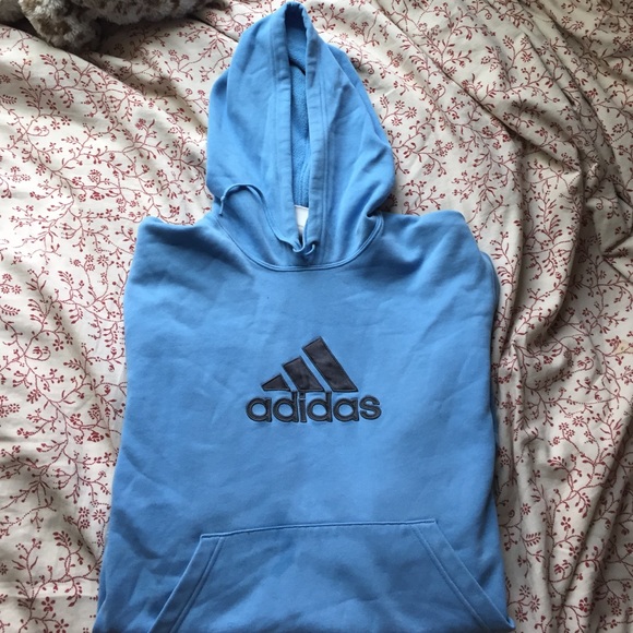 Adidas powder blue sweatshirt