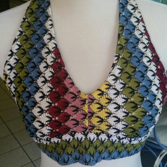 Crocheted halter top