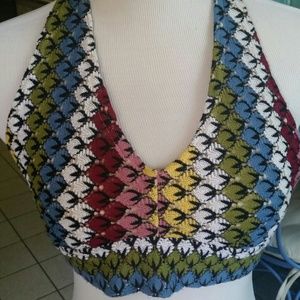 Crocheted halter top