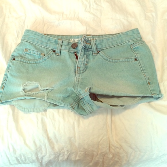 Teal Jean Shorts