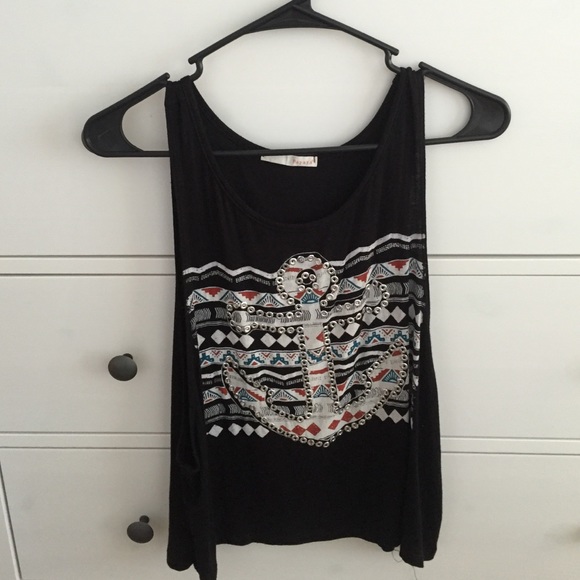 NWOT Papaya Anchor Muscle Tank Top