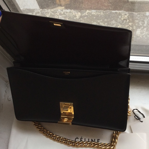 CELINE small chain box shoulder bag in black - Picture 2 of 4