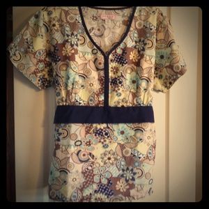 Koi ladies scrub top