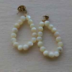 Cream colored earings