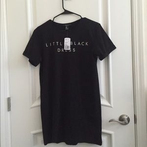 F21 Little Black T-Shirt Dress
